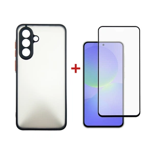 Чохол до мобільного телефона Dengos Samsung Galaxy A36 Matte + glass (Black) (DG-KM-145) зображення 1