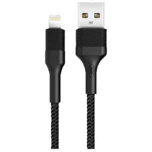 Дата кабель USB 2.0 AM to Micro 5P 1.0m 2.1A black XO (NB51-M-1-BK) зображення 1