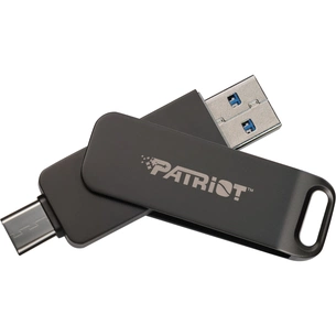 USB флеш накопичувач Patriot 32GB Rage R550 Matte Black USB 3.2/Type-C (PE32GR550DSAD) зображення 1