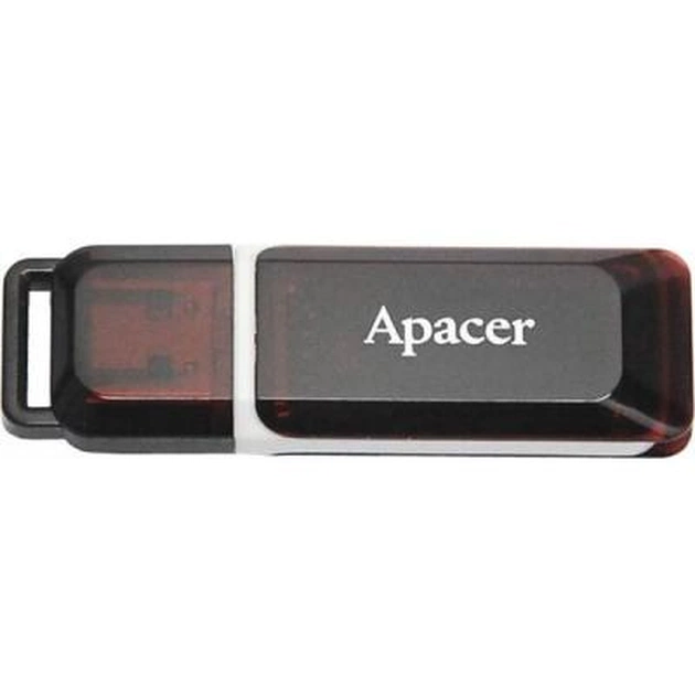 USB флеш накопичувач Apacer Handy Steno AH321 black-red (AP8GAH321R-1) - зображення 1