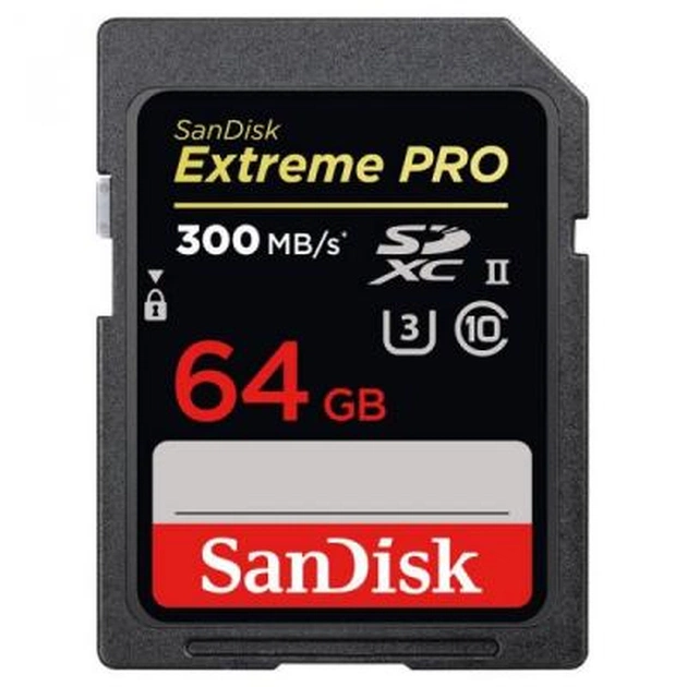 Карта пам'яті SanDisk 64GB SDXC class 10 UHS-II 4K Extreme Pro (SDSDXPK-064G-GN4IN) - зображення 1