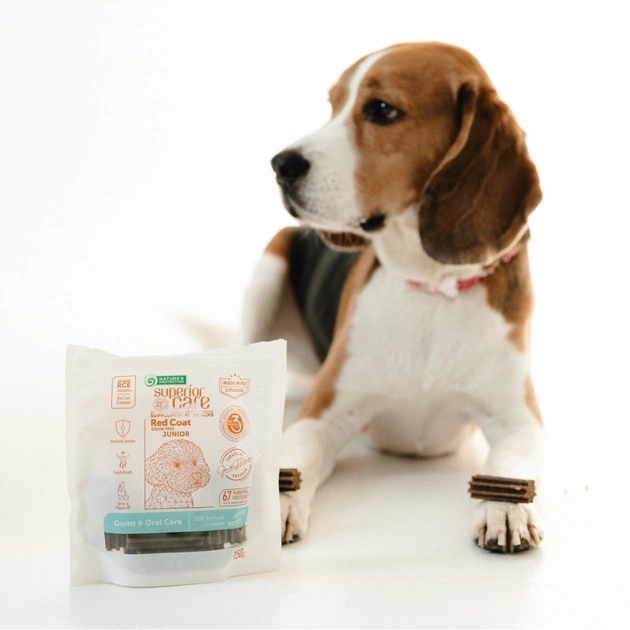 Ласощі для собак Nature's Protection Superior Care Red Coat Gums & Oral Care 150 г (KIKNPSC47658) - picture 5