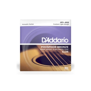 Струни для гітари D'Addario Phosphor Bronze Custom Light (11-52) (EJ26) зображення 1