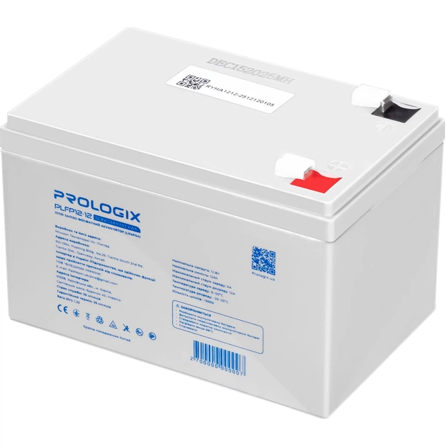 Акумуляторна батарея Prologix 12.8V 12AH 153.6Wh (PLFP12-12) LiFePO4 - зображення 3