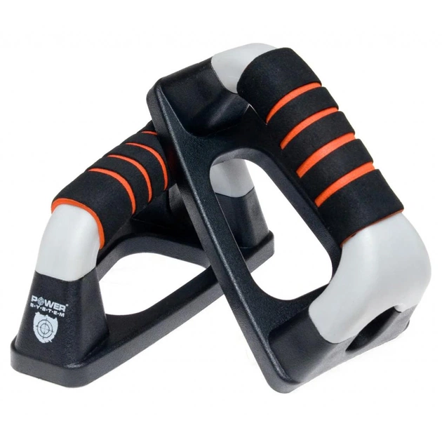 Упори для віджимань Power System Bars Padded (PS-4022_Black-Grey) - зображення 3