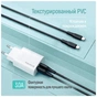 Дата кабель USB-C to USB-C 2.0m 3A 60W textured PVC black ColorWay (CW-CBPDCC095-BK) - уменьшенное изображение 8