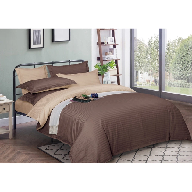 Підковдра MirSon Satin Stripe 30-0006 + 30-0004 Baylee 160х220 см (2200005256824) - зображення 1