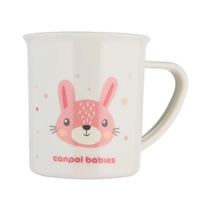 Набір дитячого посуду Canpol babies CUTE ANIMALS кружка пластикова, рожева (4/413_pin2) зображення 1