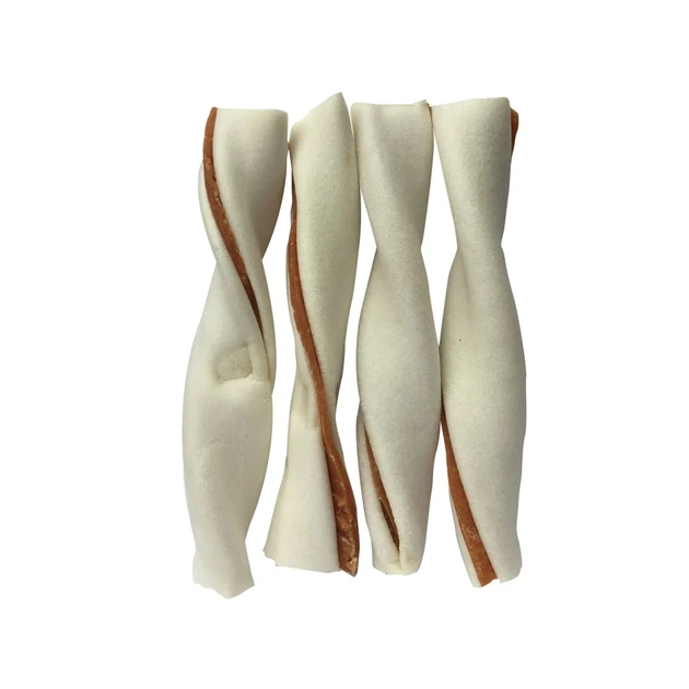 Ласощі для собак Lucky Star Сендвіч кручений з м'ясом курки середній 13.5 см 500 г (4820112457969) - picture 3