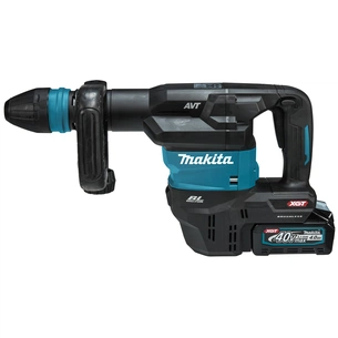 Відбійний молоток Makita HM001GM201 XGT, 40 В Мах, BL4040x2, DC40RA (HM001GM201) изображение 1