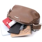 Сумка Vintage З двома відділеннями з натуральної шкіри Коричнева (22596) - зменшене зображення 10