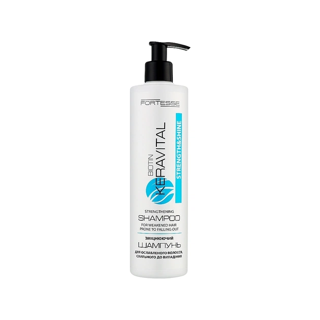 Шампунь Fortesse Professional Strength & Shine С биотином 400 мл (4823115504623) - изображение 1