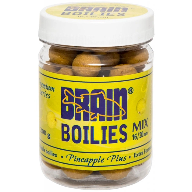 Бойл Brain fishing Pineapple (Ананас) Soluble 200 gr, mix 16-20 mm (1858.00.40) - изображение 1