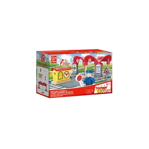 Залізниця Hape Набір для іграшкової залізниці Залізнична станція (E3702) зображення 1