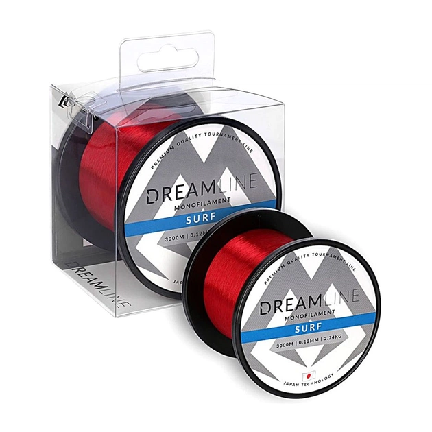 Волосінь Mikado Dreamline Surf 3000 м 0,22 мм 6,54 кг Red (ZDL800-3000-022) - изображение 1