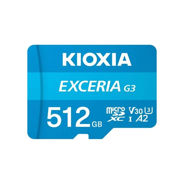 Карта памяти Kioxia 512GB microSDXC class 10 U3 V30 Exceria G3 (LMEX3L512GG2) - изображение 1