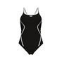 Купальник Arena Pro_File Swimsuit Solid 008055-510 Чорний/Білий 44 (3468337414346) - уменьшенное изображение 3