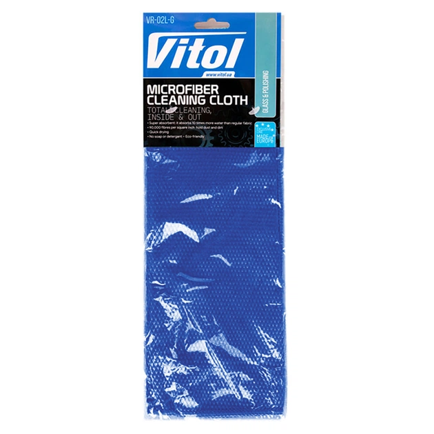 Автомобильная салфетка Vitol Servetka mikrofibra VR-03M-U univers. 40kh30sm/synya (VR-03M-U) - изображение 1