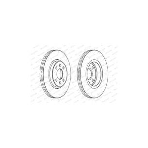 Гальмівний диск FERODO DDF1124 зображення 1