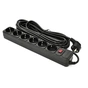 Мережевий фільтр живлення Patron 10 m3*1mm2 (SP-10610) 6 розеток BLACK (EXT-PN-SP-10610) - зменшене зображення 1