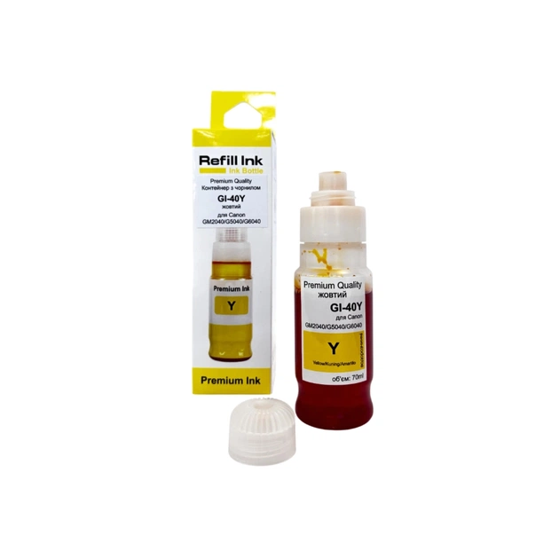 Чорнило Premium Quality Canon GI-40Y, 70ml, yelllow (70264918) - зображення 1