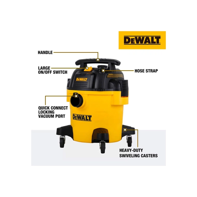 Пилосос будівельний DeWALT DXV20PC - зображення 4