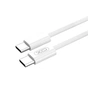 Дата кабель USB-C to USB-C 1.0m 60W White XO (XO-NB-Q259-WH) - зменшене зображення 3