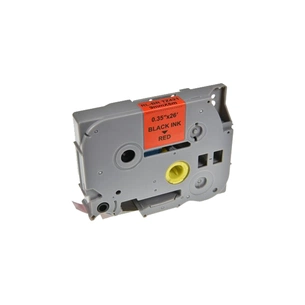 Стрічка для принтера етикеток UKRMARK RL-B-T421P-BK/RE, аналог TZE421. 9 мм х 8 м (900247) зображення 1