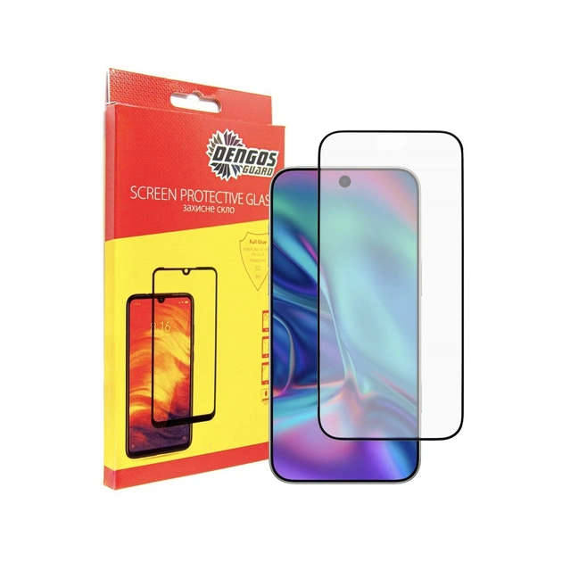Стекло защитное Dengos Full Glue iPhone 17 Pro Max Black (TGFG-410) - изображение 1