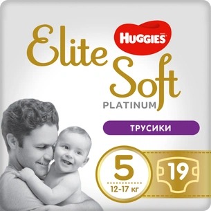 Підгузки Huggies Elite Soft Platinum Pants 5 (12-17 кг) 19 шт (5029053549194) зображення 1
