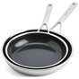Набір сковорідок KitchenAid MSS, 24+28 см, з керамічним покриттям (CC006066-001) - зменшене зображення 1