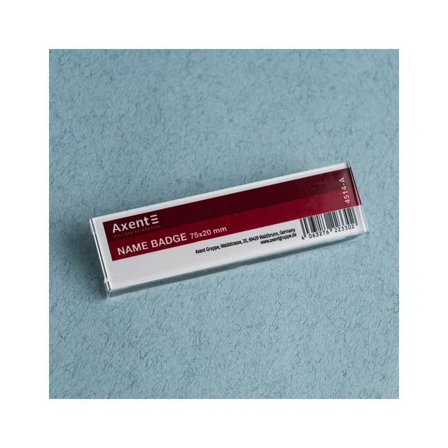 Бейдж Axent акриловий на магніті 4514 (75х20 мм) (4514-A) - picture 3