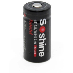 Акумулятор Soshine Protected CR123A/16340 3.0V 700mAh 1шт изображение 1