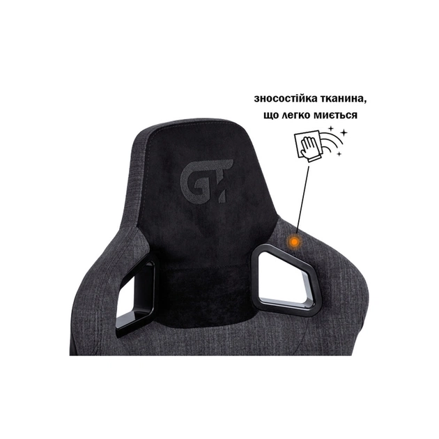 Крісло ігрове GT Racer X-8005 Dark Gray/Black Suede - зображення 9