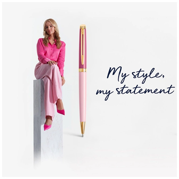Ручка пір'яна Waterman HEMISPHERE Colour Blocking Pink GT  FP F (12 581) - зображення 10