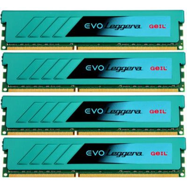 Модуль пам'яті для комп'ютера DDR3 16GB (4x4GB) 1600 MHz EVO Leggera Geil (GEL316GB1600C9QC) - изображение 1