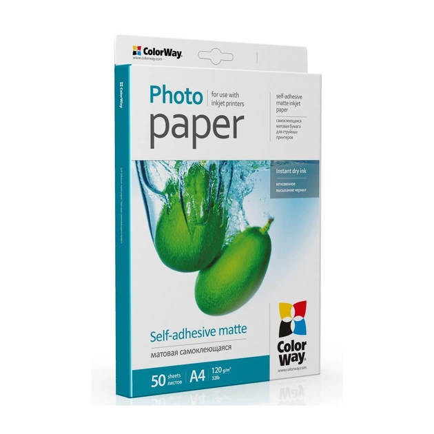 Фотопапір ColorWay A4 120г glossy 50л (PMS1208050A4) - picture 2