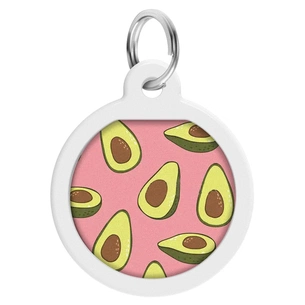 Адресник для тварин WAUDOG Smart ID з QR паспортом "Авокадо 2", коло 25 мм (0625-0211) зображення 1