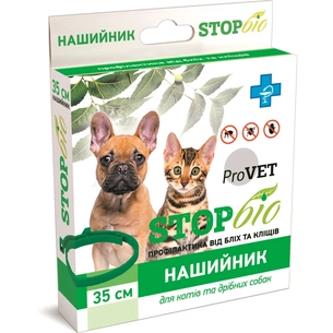 Нашийник для тварин ProVET СТОП БІО від зовнішніх паразитів для котів та собак 70 см (4820150201180) зображення 1