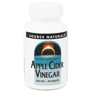 Трави Source Naturals Яблучний Оцет, 500мг, Apple Cider Vinegar, 90 таблеток (SN1355) зображення 1