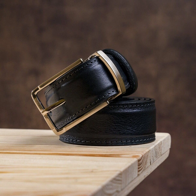 Ремінь Grande Pelle Брючний двосторонній Синій та Чорний (11156) - зображення 6