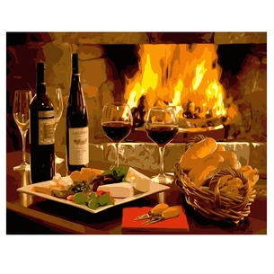 Картина по номерам Strateg Винний натюрморт-2 40х50 см VA-1809 зображення 1