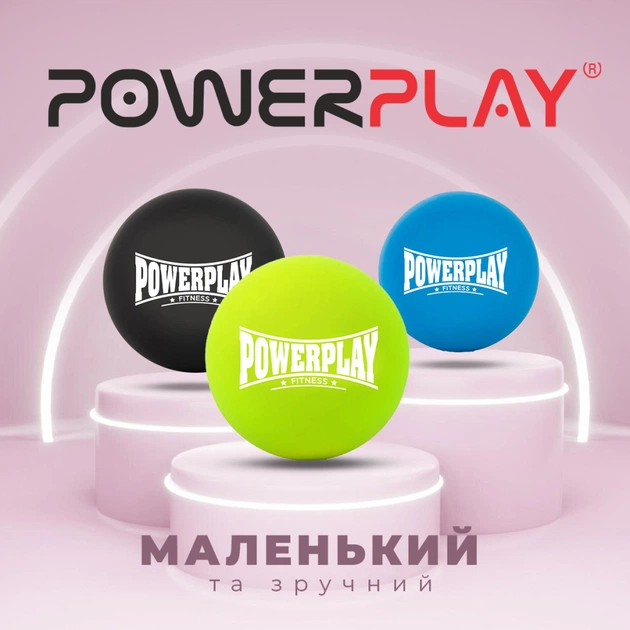Масажний м'яч PowerPlay PP-4354 Silicone Lacrosse Ball (6.3см) Зелений (PP-4354_Green) - picture 9