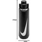 Пляшка для води Nike SS RECHARGE CHUG BOTTLE 24 OZ N.101.3799.091.24 чорний 709 мл (887791805713) - зменшене зображення 4