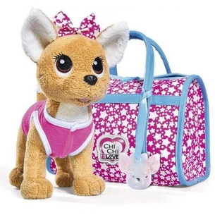М'яка іграшка Chi Chi Love Чихуахуа Фешн Зірка з сумочкою та підвісом, що світиться (5893115) зображення 1