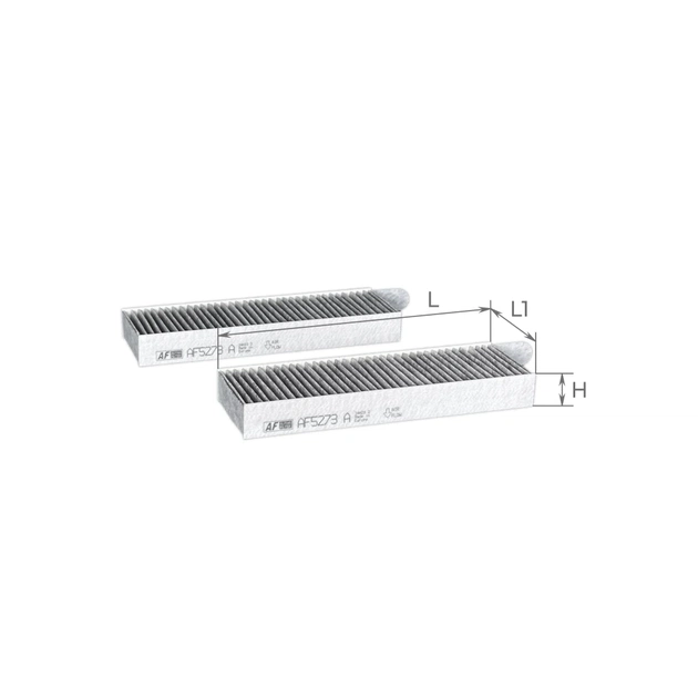 Фільтр салону ALPHA FILTER AF5273a-2 - зображення 1