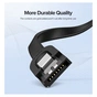 Кабель для передачі даних SATA 3 Data Cable 0.5m 90° corner US217 Black Ugreen (30797) - зменшене зображення 3