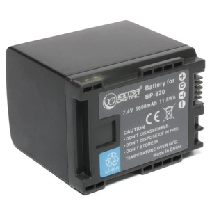 Акумулятор до фото/відео Extradigital Canon BP-820 (BDC1305) зображення 1