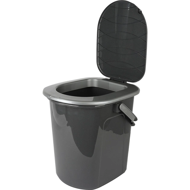 Відро-туалет Алеана Граніт/сірий 22 л (алн 171096/граніт/сіре) - picture 1