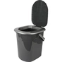 Відро-туалет Алеана Граніт/сірий 22 л (алн 171096/граніт/сіре) - уменьшенное изображение 1